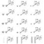CASSIECA 15 Pairs Stainless Steel Tiny Bar Stud Earrings Small CZ Ball Cartilage Piercing Mini Stick Line Barbell Stud Earring Set for Women Men 2MM-4MM