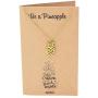 Quan Jewelry Pineapple Necklace, Handcrafted Gold Tone Motivational Fruit Pendant Charm, Pineapple Sweet Birthday Tropical Gift - 100% Handmade