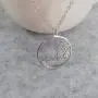 NOUMANDA Geometric Chemical Hormone Molecular Science Necklace Laser Cutting Metal Oxytocin Round Pendant Jewelry