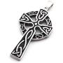 Gungneer Stainless Steel Irish Trinity Celtic Knot Cross Triquetra Pendant Necklace Keel Chain Jewelry Men Women
