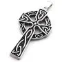 Gungneer Stainless Steel Irish Trinity Celtic Knot Cross Triquetra Pendant Necklace Keel Chain Jewelry Men Women