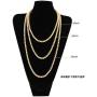 Starryinter 14K Gold Plated Iced Out Tennis Chain Mens Hip Hop Necklace with Size and Color Selectable-DL223