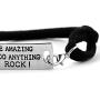 Luvalti “You Are Amazing You Can Do Anything You Rock” Pendant Leather Bracelet - Motivational Jewelry Gift