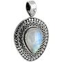 YoTreasure 1.73'' Moonstone Solid 925 Sterling Silver Chain Pendant Jewelry