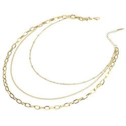 366DAYS Layered Choker Necklace, 316L Stainless Steel Titanium Necklace, Handmade Multilayer Adjustable Link Chain Choker for Women Men Valentines Day,Birthday