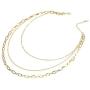 366DAYS Layered Choker Necklace, 316L Stainless Steel Titanium Necklace, Handmade Multilayer Adjustable Link Chain Choker for Women Men Valentines Day,Birthday