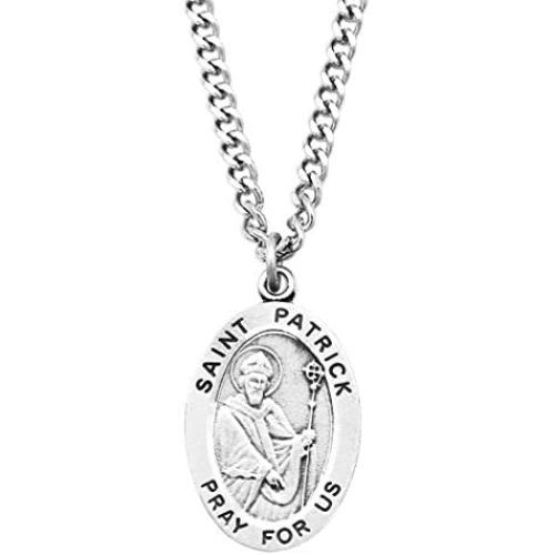 Rosemarie Collections Religious Saint Medal Pendant Necklace 24''
