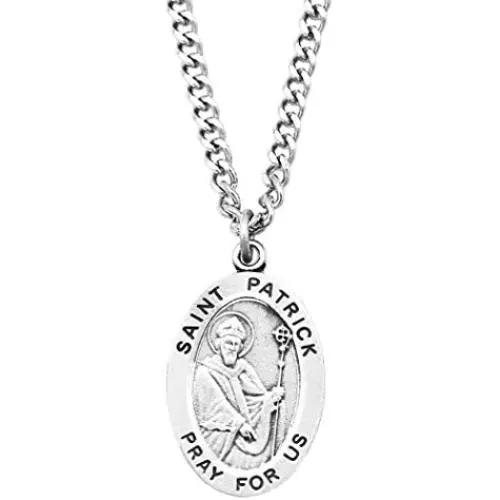 Rosemarie Collections Religious Saint Medal Pendant Necklace 24'' Rosemarie Collections Religious Saint Medal Pendant Necklace 24''