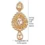 Touchstone Indian Bollywood curved fish Austrian crystals jewelry earrings for women