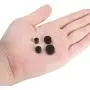 LOLIAS 4 Pairs 6-12mm Black Stainless Steel Magnetic Fake Gauges Earring Studs for Men Women Non Pierced Earrings