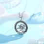 JUSTKIDSTOY Plague Doctor Necklace 925 Sterling Silver Steampunk Pendant Necklace Halloween Jewelry Gifts for Women Girls