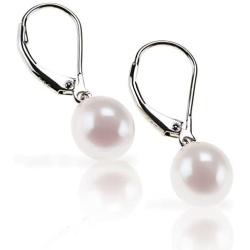 PAVOI Handpicked AAA+ Quality Freshwater Cultured Pearl Earrings Leverback Dangle Stud Pearl Earrings