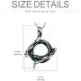 Snake Necklace Sterling Silver Animal Pendant with Color Change Circle Crystal, Jewelry Collection for Women Girls Snake Necklace Sterling Silver Animal Pendant with Color Change Circle Crystal, Jewelry Collection for Women Girls