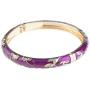 UJOY Cloisonne Bracelet Butterfly Gold Hinge Indian Cuff Bangle Enameled Jewelry Bracelets for Women Gift Box 55A108