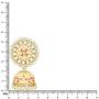 Aheli Handcrafted Traditional Wedding Wear Faux Kundan Studded Floral Enamel Jhumka Jhumki Earrings Indian Ethnic Fashion Jewelry for Women Girls