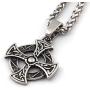 GUNGNEER Trinity Celtic Cross Knot Pendant Necklace Keel Chain Eternal Love Stainless Steel Irish Jewelry Men Women
