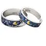 NXowzf S925 Sterling Silver Starry Night Rings Adjustable Size