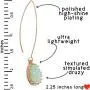 Humble Chic Simulated Druzy Needle Drops - Boho Gold-Tone Threader Upside-Down Long Hoop Dangle Earrings for Women - Created Geode Stone Sparkly Pendants Humble Chic Simulated Druzy Needle Drops - Boho Gold-Tone Threader Upside-Down Long Hoop Dangle Earrings for Women - Created Geode Stone Sparkly Pendants