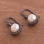 NOVICA Cream Cultured Freshwater Pearl .925 Sterling Silver Dangle Earrings, Sea Riches