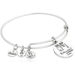 Alex and Ani Milwaukee Brewers Cap Logo Expandable Bangle Bracelet