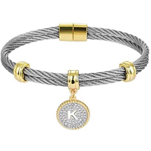 BIJOUX BOBBI [Luxury Packaging Alphabets Initial Wire Bracelets & Necklaces - Quality Guaranteed BIJOUX BOBBI [Luxury Packaging Alphabets Initial Wire Bracelets & Necklaces - Quality Guaranteed
