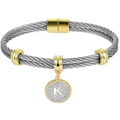 BIJOUX BOBBI [Luxury Packaging Alphabets Initial Wire Bracelets & Necklaces - Quality Guaranteed