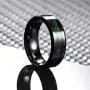 MISTERINGS Basic 8mm Tungsten Carbide Wedding Rings for Men Black Matte Finish Beveled Edge Comfort Fit Band MISTERINGS Basic 8mm Tungsten Carbide Wedding Rings for Men Black Matte Finish Beveled Edge Comfort Fit Band