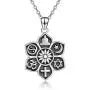 YAFEINI Buddha Lotus Necklace Sterling Silver Lotus Flower Pendant Necklace Cross Yoga Spiritual Jewelry Gifts for Women YAFEINI Buddha Lotus Necklace Sterling Silver Lotus Flower Pendant Necklace Cross Yoga Spiritual Jewelry Gifts for Women