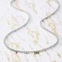 STEEL EVOLUTION Stainless Steel 3mm Box Chain Necklace for Men with Lobster Lock