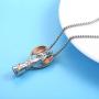 Cremation Ashes Jewelry Keepsake Memorial Urn Necklace Guardian Angel Has You in Her Arms