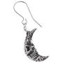 Alchemy of England Fashion Jewelry Mera Luna Crescens - Tragicom Moon Earrings