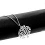 Uloveido Stainless Steel Family Tree of Life Charms Necklace Mustard Seed Pendant Necklaces Jewelry Gifts for Women Teen-Girls Mom Grandma Y637