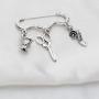 UJIMS Sewing Bracelet Sewing Lover Gift for Her Sewing Quilting with Lapel Pin Sewing Jewelry for Seamstress