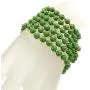 Gem Stone King 44 Inch 6MM Round Stunning Green Simulated Turquoise Strand Beaded Bracelet or Necklace