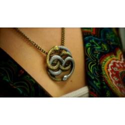 Neverending Story Auryn Pendant - Gold and Silver Tone (Atreyus Pendant)