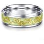 Fashion Design Titanium Stainless Steel Luminous Dragon Pattern Rings Fantastic Glow in The Dark Ring Jewelry for Men Women