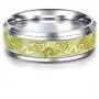 Fashion Design Titanium Stainless Steel Luminous Dragon Pattern Rings Fantastic Glow in The Dark Ring Jewelry for Men Women