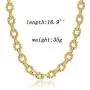 Statement 14k Gold Plated 4mm Thick Oval Chain Link Choker Toggle Necklaces Chunky Gold Jewelry for Women Mothers Gift