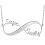 Personalized Sterling Silver Infinity Necklace with Names Custom 18K Gold Plated Name Necklace Eternal Jewelry Personalized Sterling Silver Infinity Necklace with Names Custom 18K Gold Plated Name Necklace Eternal Jewelry