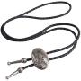 COOLLA Bolo tie- Handmade Western Cowboy Black Vintage Cicada Pendant for Women,Men