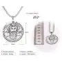 VASSAGO Stainless Steel First Pentacle of the Sun Pendant Necklace Key of Solomon Seal Round Charm Wide Chain Talisman Jewelry Men VASSAGO Stainless Steel First Pentacle of the Sun Pendant Necklace Key of Solomon Seal Round Charm Wide Chain Talisman Jewelry Men