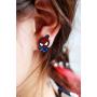 Lovely Cartoon Spider Man with Charm Section Web Stud Earring Necklace Cool Enamel Jewelry for Women Girls