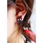 Lovely Cartoon Spider Man with Charm Section Web Stud Earring Necklace Cool Enamel Jewelry for Women Girls