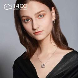 T400 925 Sterling Silver Pendant Necklace I Love You to The Moon and Back Gold Rosegold Plated White Moon Heart Pendant Birthday Gift for Women Girls