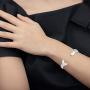 Unique Royal Jewelry Solid 925 Sterling Silver and 14k Gold Plated Cod Fish Cuff Bangle Bracelet.