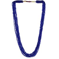 Sansar India Multistrand Beaded Long Indian Necklace Jewelry for Girls and Women