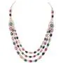 Ratnavali Jewels Cubic Zirconia Gorgeous Wedding Bridal Multi Strand Necklace Dangle Earrings Jewelry Set Ratnavali Jewels Cubic Zirconia Gorgeous Wedding Bridal Multi Strand Necklace Dangle Earrings Jewelry Set