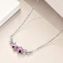 YFN Ladybug Necklace Sterling Silver Ladybug Pendant Necklace Ladybug Leaf Jewelry for Women Gifts