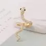 MIXIA Adjustable Punk Rock Crystal Snake Ring for Women Vintage Gothic Open Smooth Animal Finger Ring Halloween Jewelry Accessories MIXIA Adjustable Punk Rock Crystal Snake Ring for Women Vintage Gothic Open Smooth Animal Finger Ring Halloween Jewelry Accessories