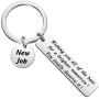 CYTING New Job Keychain Coworker Leaving Gift New Adventure Gift Graduation Gift New Beginnings Gift Good Luck Colleagues Goodbye Gift New Job Jewelry Gift